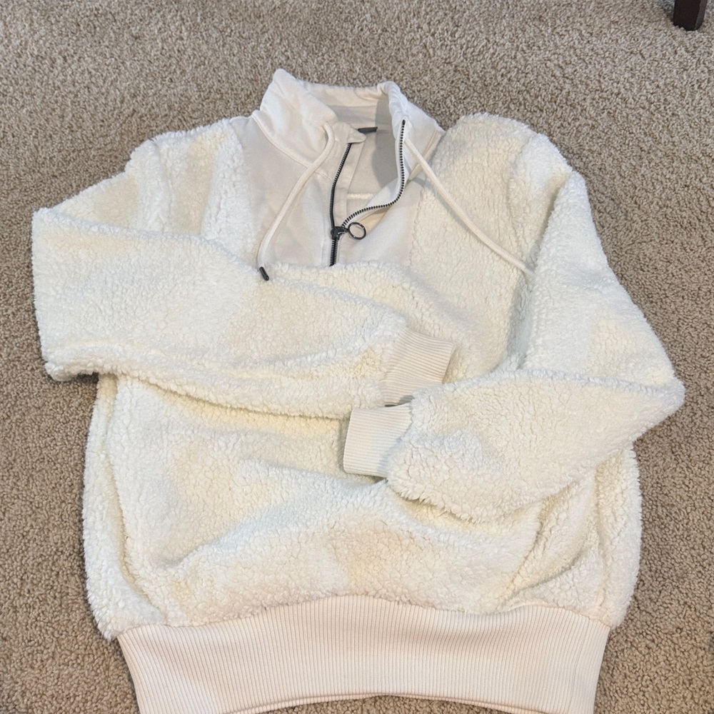 Sweaty Betty Women's Cream Zip-Up Sweater